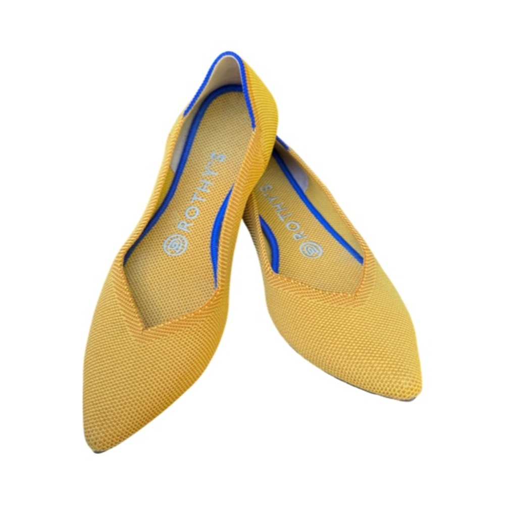 Rothy's Marigold Yellow The Point Flats - Size 7